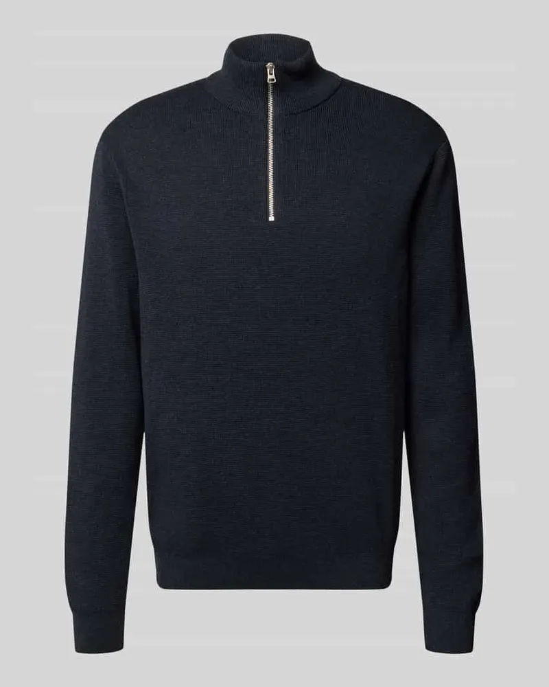 Only & Sons Regular Fit Troyer aus reiner Baumwolle Modell 'TING Marine
