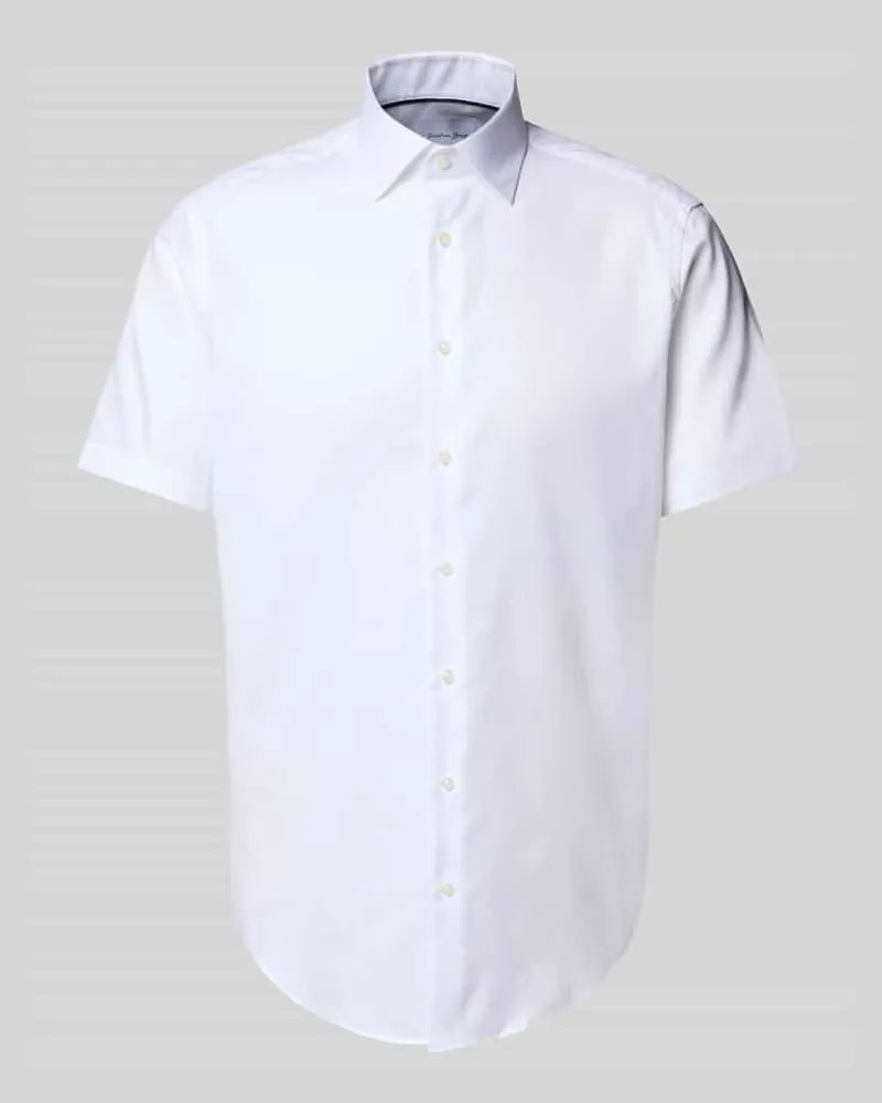 Christian Berg Regular Fit Business-Hemd mit Knopfleiste Weiss