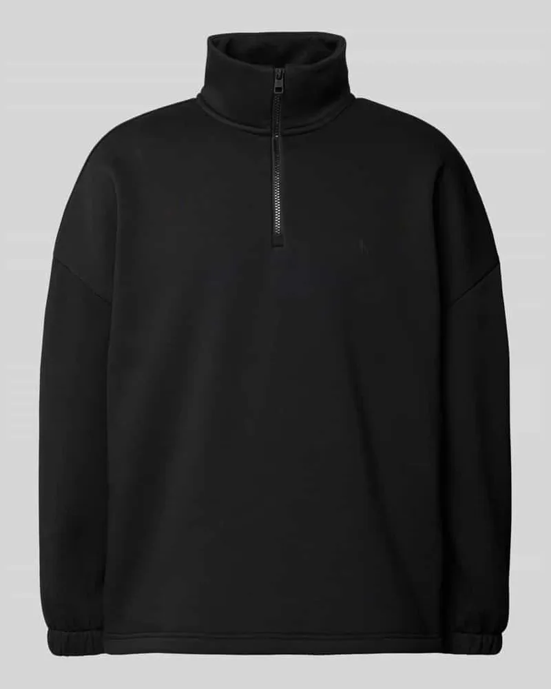 Calvin Klein Sweatshirt mit Stehkragen Modell 'COLORBLOCK Black