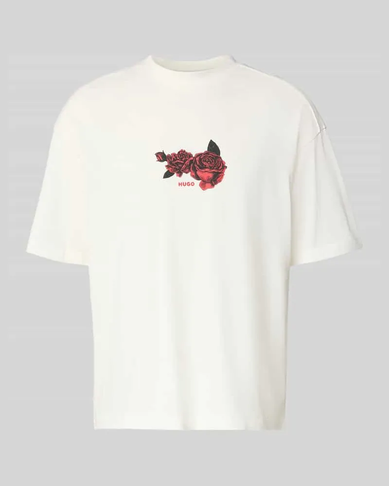 HUGO BOSS Oversized T-Shirt aus reiner Baumwolle Modell 'DOMANS Kitt