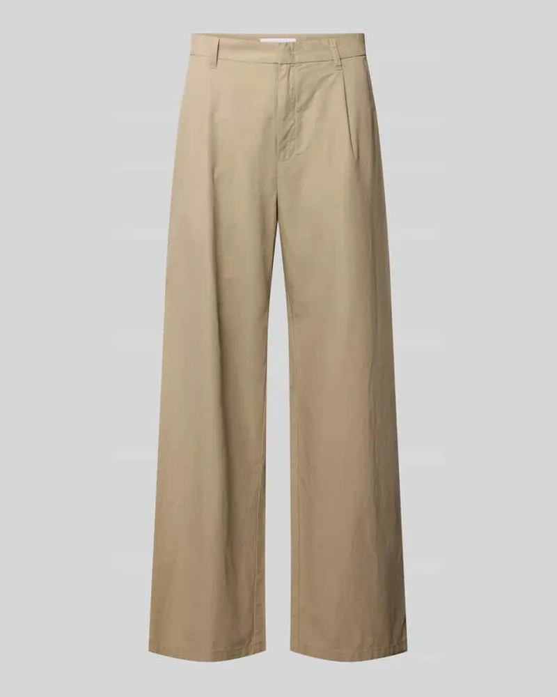 Samsøe & Samsøe Hose aus Bio-Baumwoll-Leinen-Mix Modell 'VALENTIN Beige