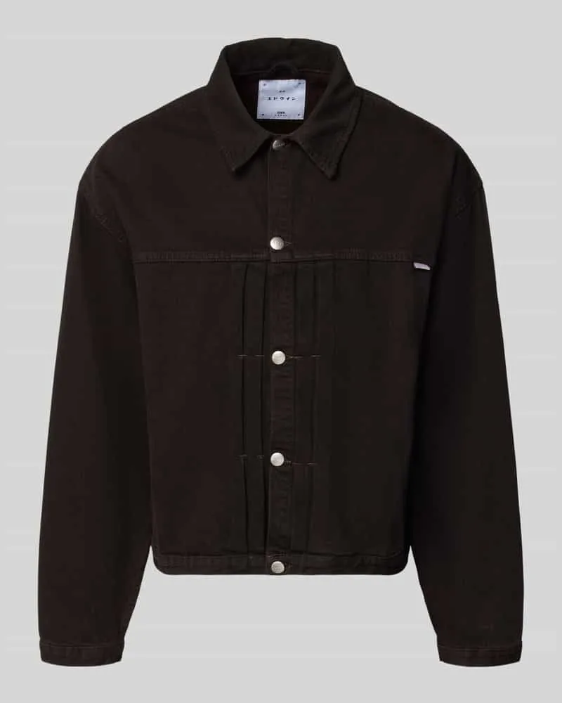 Edwin Jeans Jeansjacke mit Knopfleiste Modell 'FREELAND Black