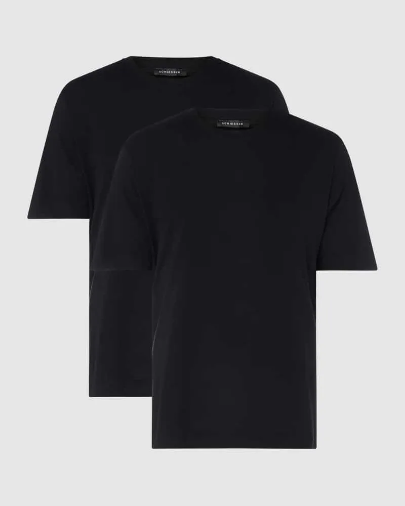 Schiesser T-Shirt aus Baumwolle im 2er-Pack 