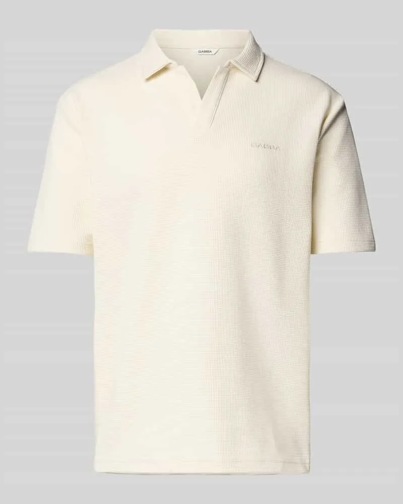 GABBA Regular Fit Poloshirt mit Strukturmuster Modell 'Lio 
