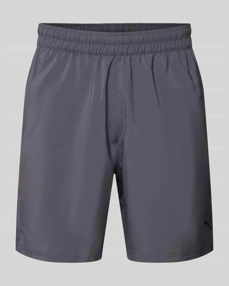 Puma Shorts mit Logo und elastischem Bund Graphit