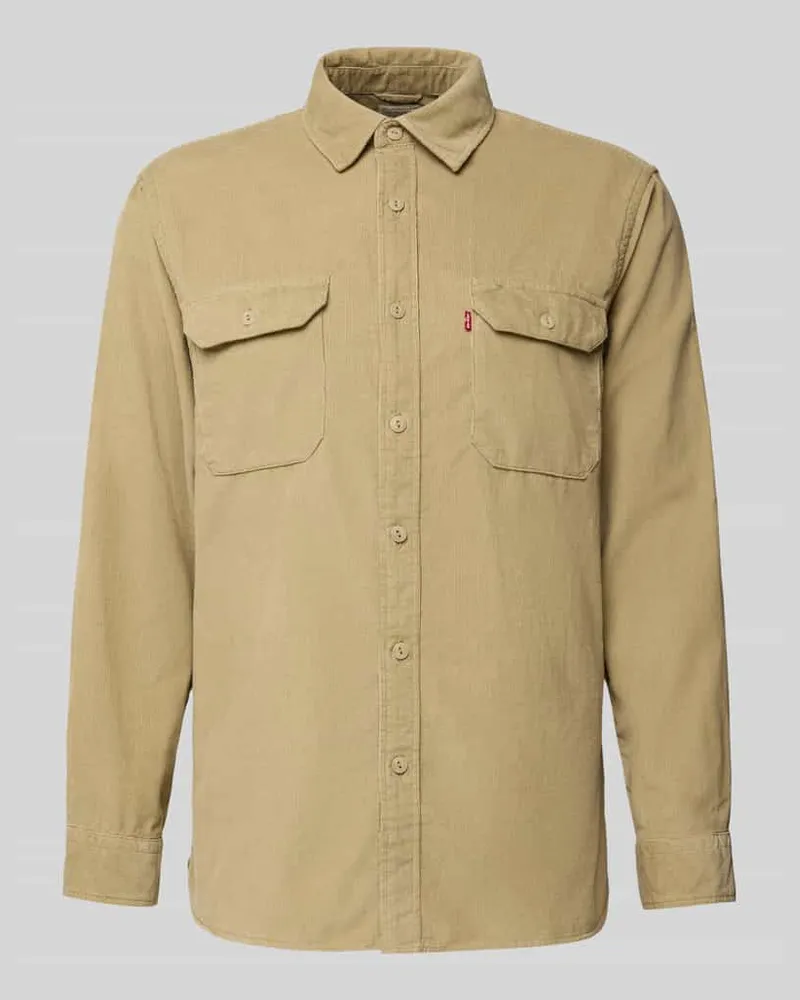 Levi's Relaxed Fit Cordhemd mit Brusttaschen Modell 'TRUE CHINO 