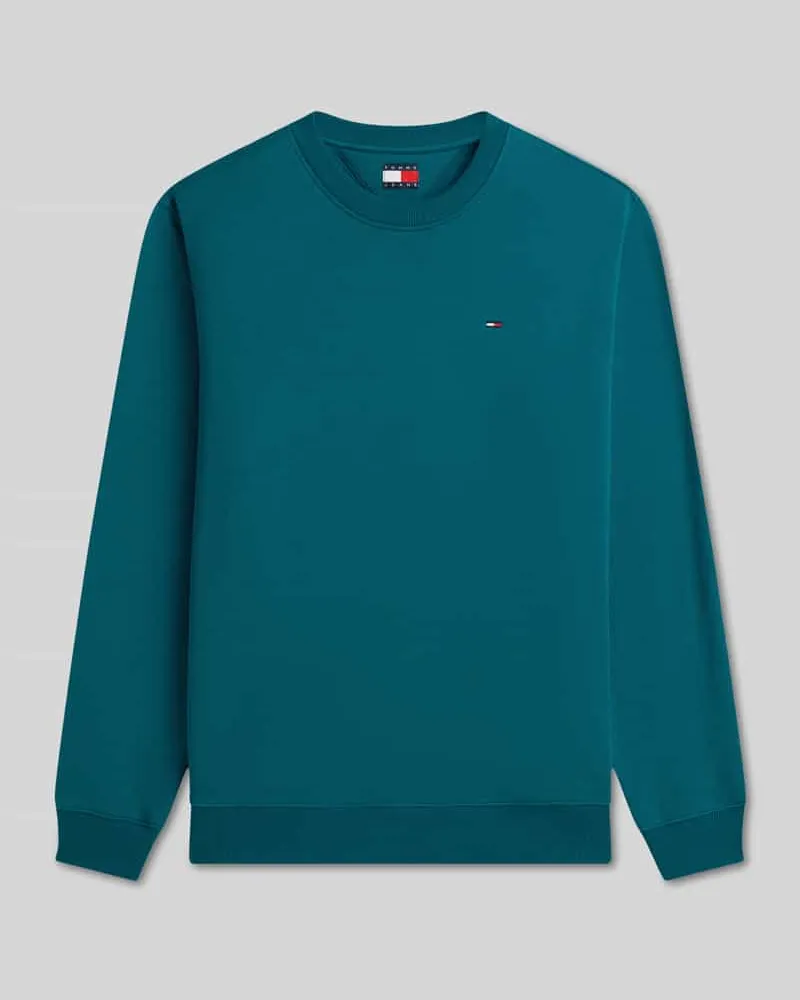 Tommy Hilfiger Regular Fit Sweatshirt aus Baumwoll-Mix Gruen