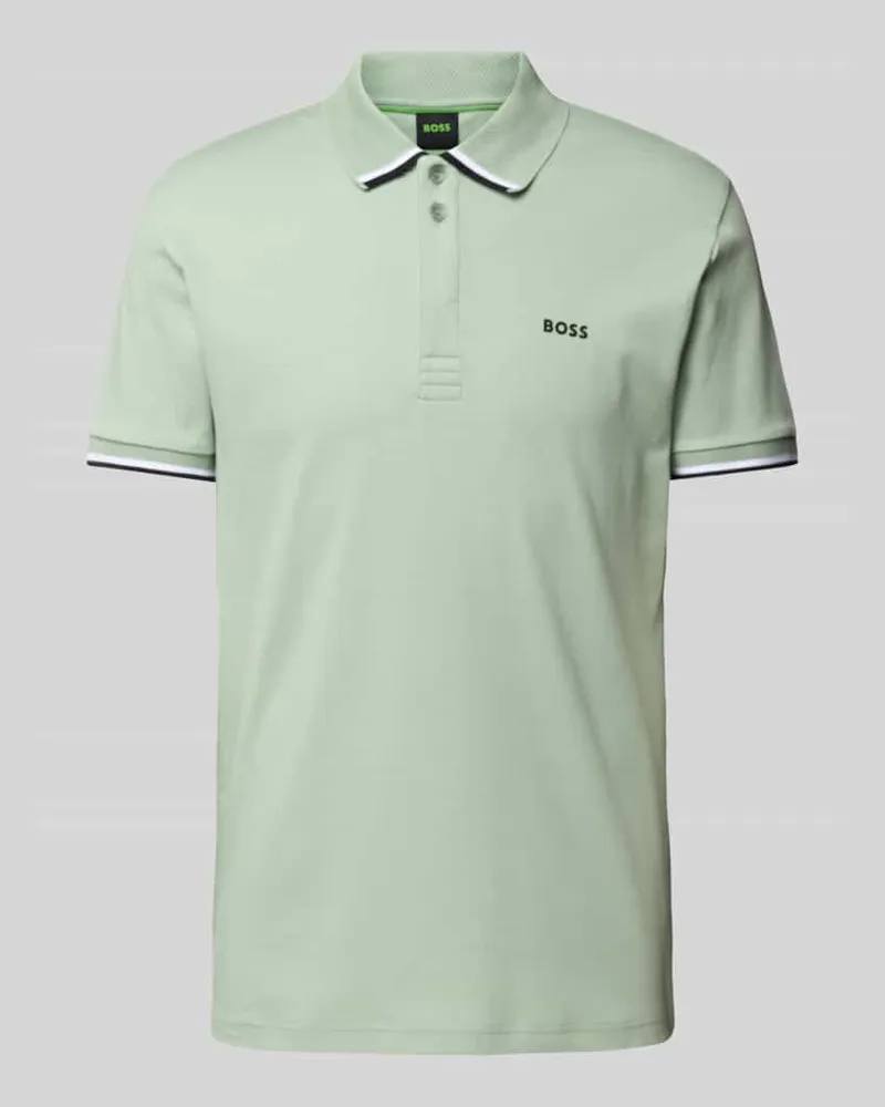 HUGO BOSS Regular Fit Poloshirt mit Label-Print Modell 'Paddy Lux Heritage 