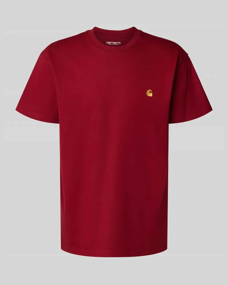 Carhartt WIP T-Shirt mit Label-Stitching und Rundhalsausschnitt 