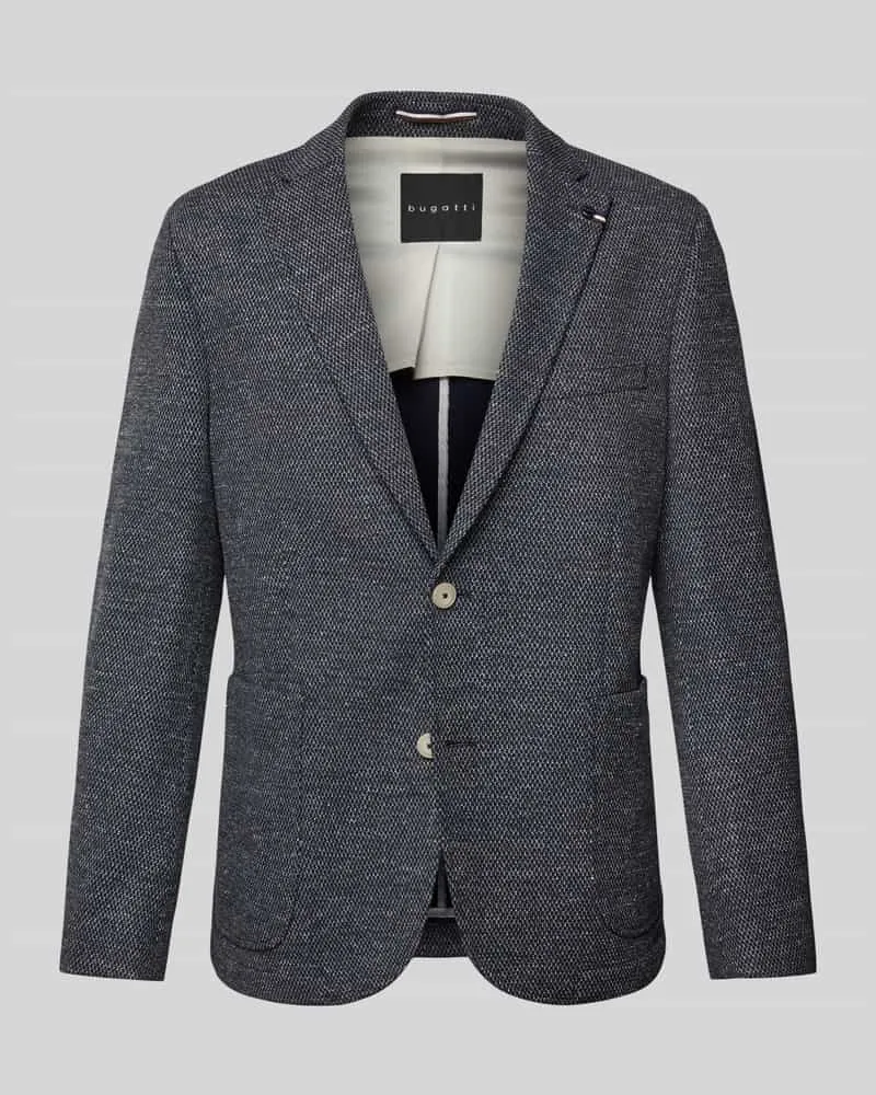 Bugatti Regular Fit Sakko mit Leinen-Anteil 