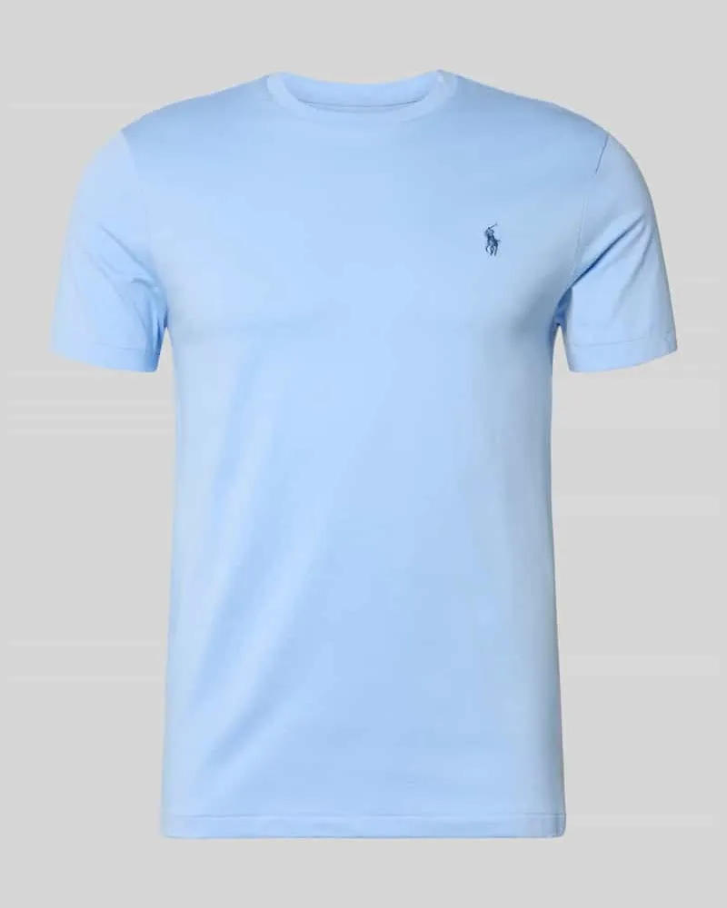 Ralph Lauren Regular Fit T-Shirt aus reiner Baumwolle Hellblau