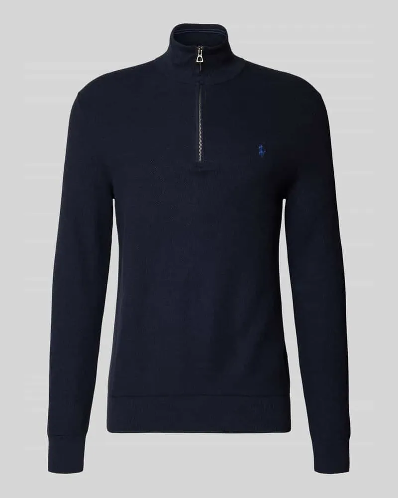Ralph Lauren Strickpullover mit Label-Stitching Marine