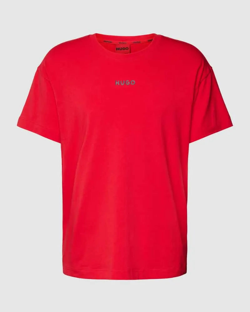 HUGO BOSS Oversized T-Shirt mit Label-Print Modell 'Linked 