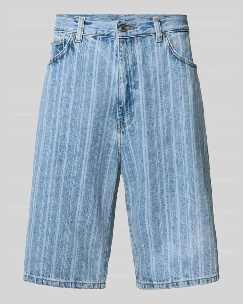 Carhartt WIP Straight Fit Jeanshorts mit Allover-Print Modell 'Rylan 