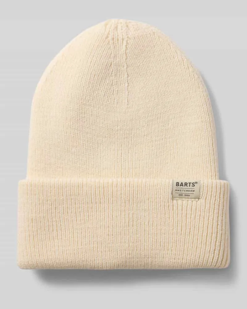 Barts Mütze mit Label-Detail Modell 'KINABALU Offwhite