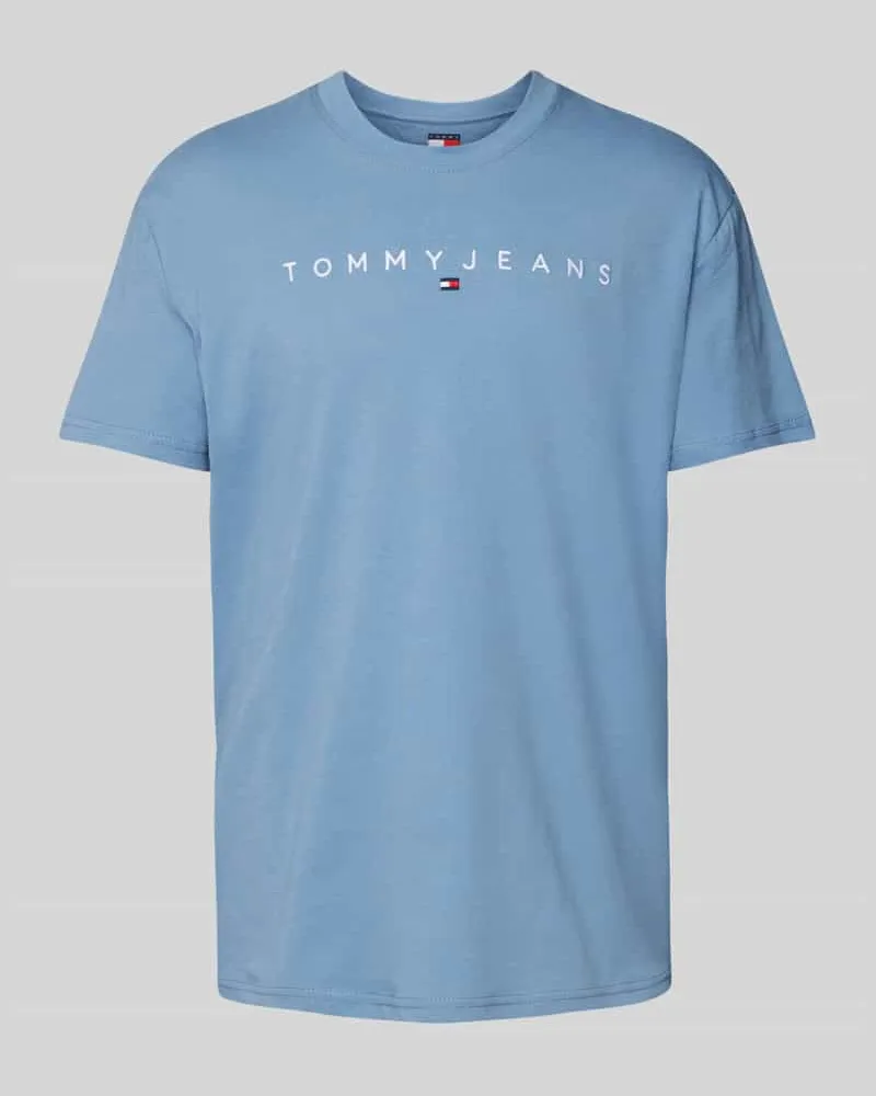 Tommy Hilfiger Regular Fit T-Shirt aus reiner Baumwolle mit Label Stitching 