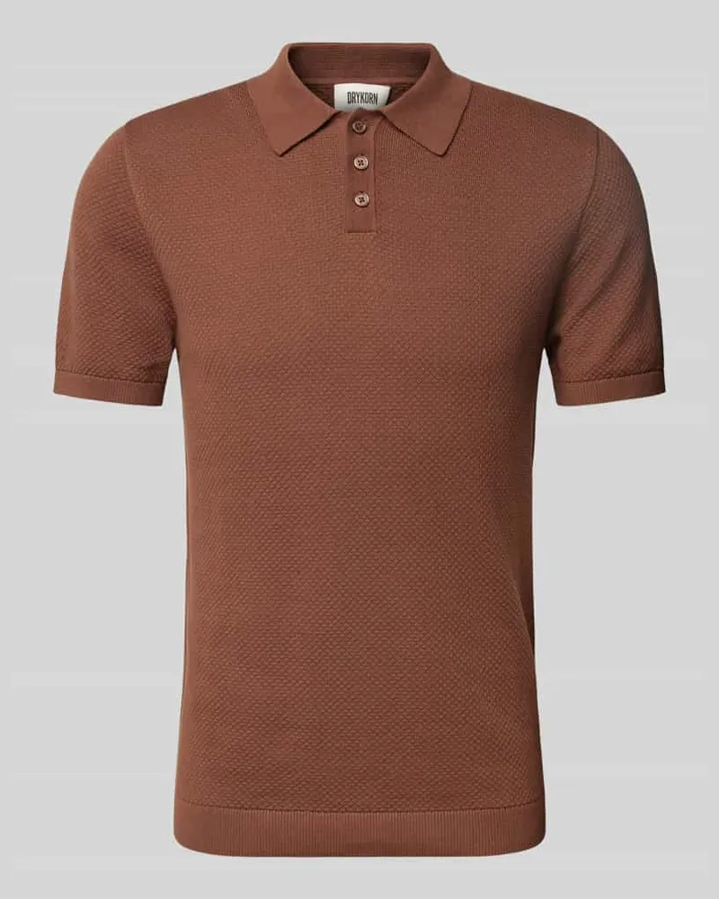 Drykorn Slim Fit Poloshirt mit Strukturmuster Modell 'TRITON 