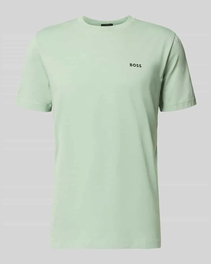 HUGO BOSS Regular Fit T-Shirt aus Baumwoll-Mix Mint