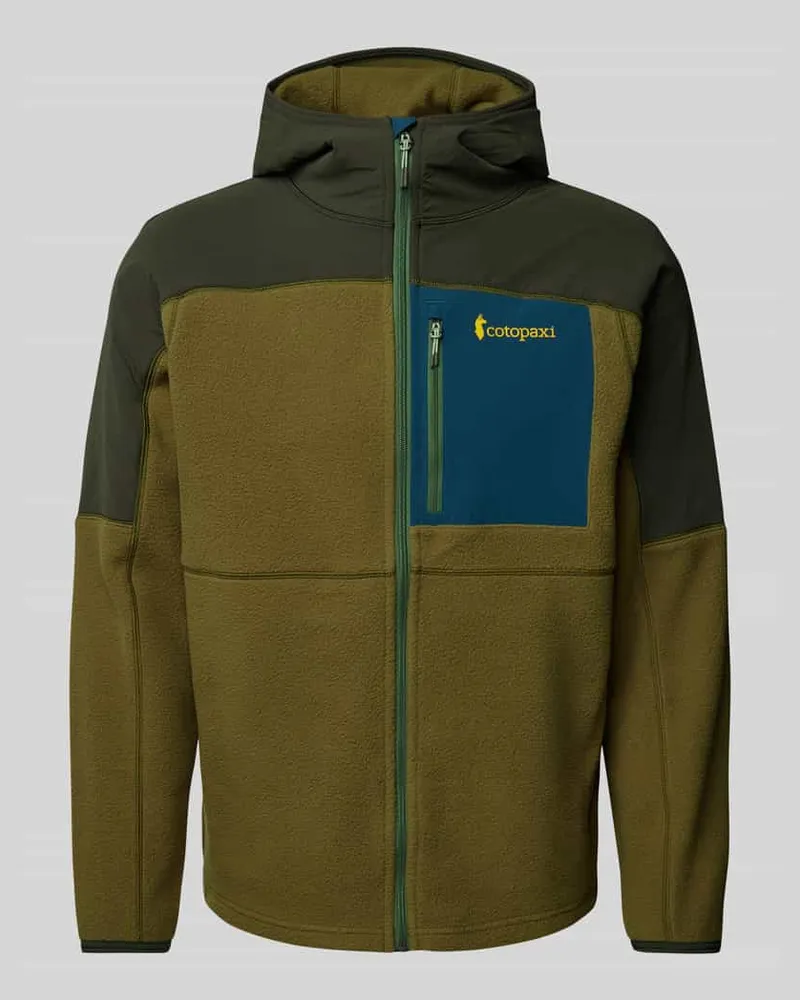 Cotopaxi Fleecejacke mit Label-Print Modell 'Abrazo Dunkelgruen