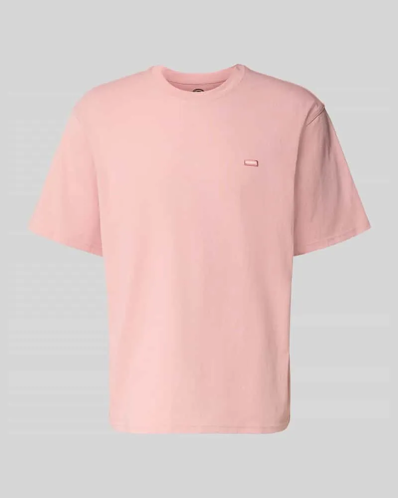 Dickies T-Shirt mit Label-Detail und Rundhalsausschnitt Hellrosa