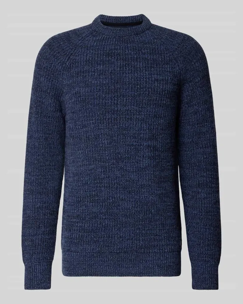 Barbour Strickpullover aus reiner Baumwolle Modell ' HORSEFORD Marine