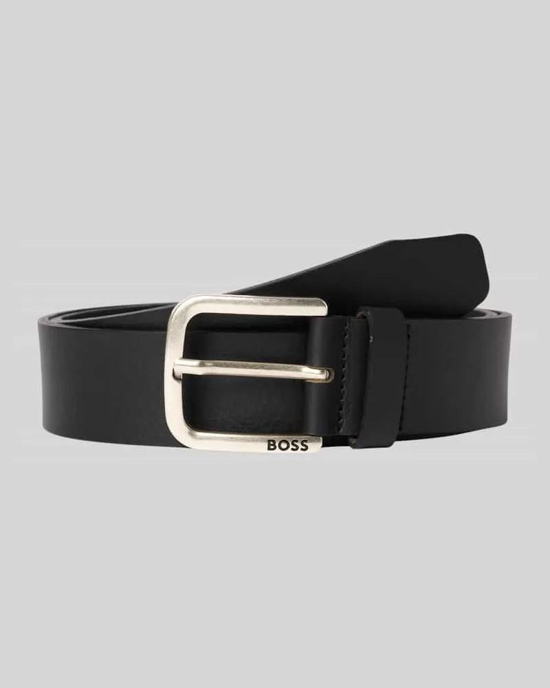HUGO BOSS Ledergürtel aus echtem Leder Modell 'Janni Black