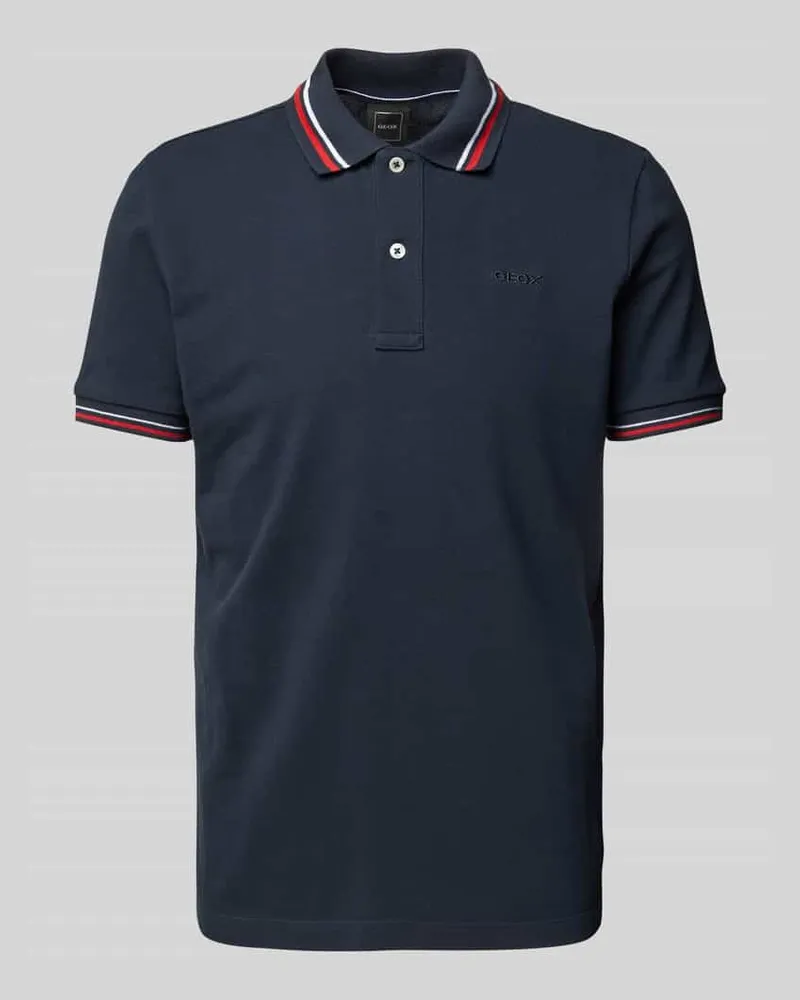 Geox Poloshirt mit Label-Stitching Modell 'Piquee 