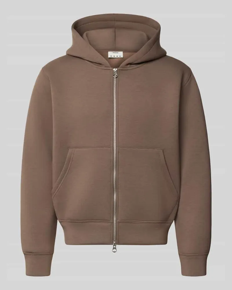 Jack & Jones Relaxed Fit Sweatjacke mit Zweiwege-Reißverschluss Khaki