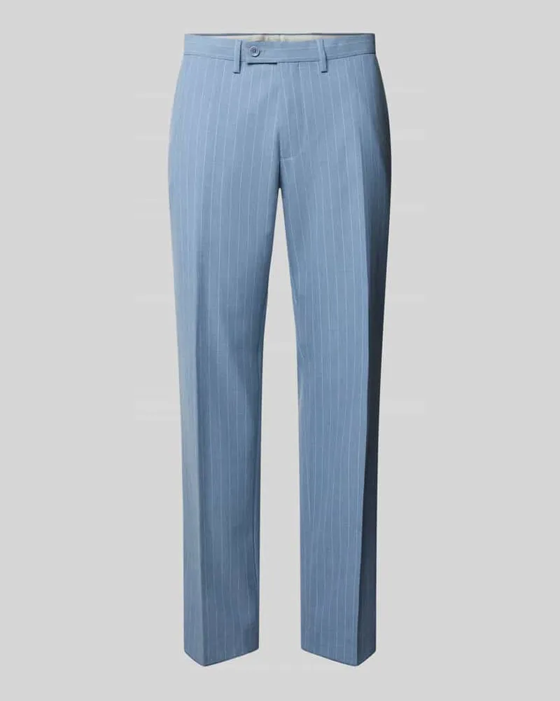 Christian Berg Straight Fit Stoffhose mit Gesäßtaschen Sky