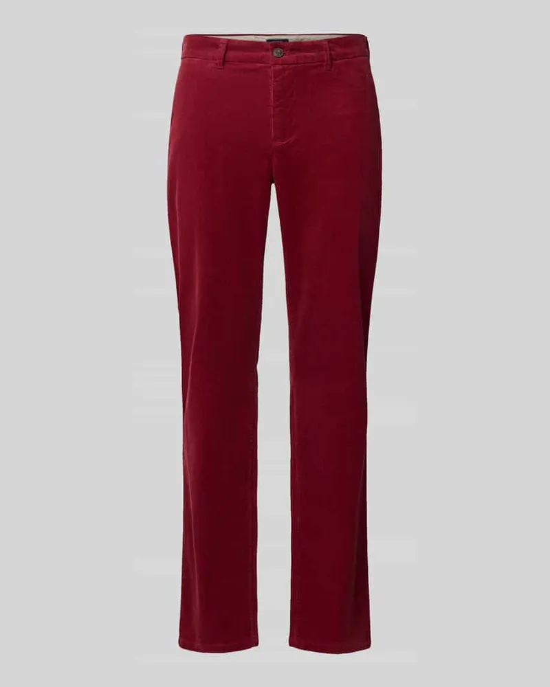McNeal Slim Fit Cordhose mit Gesäßtaschen Bordeaux