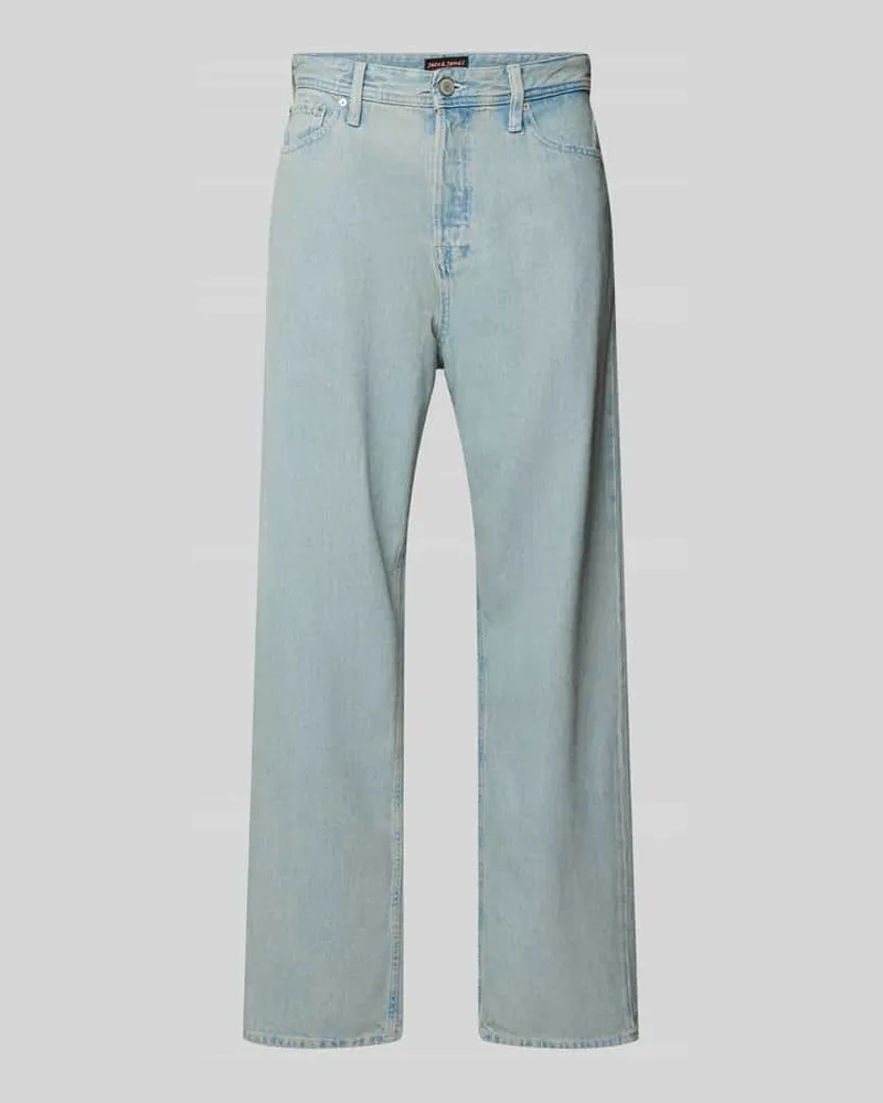 Jack & Jones Baggy Fit Jeans im 5-Pocket-Design Modell 'ALEX ORIGINAL 