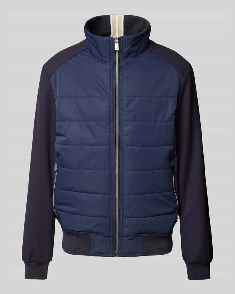 Christian Berg Steppjacke mit Stehkragen Marine