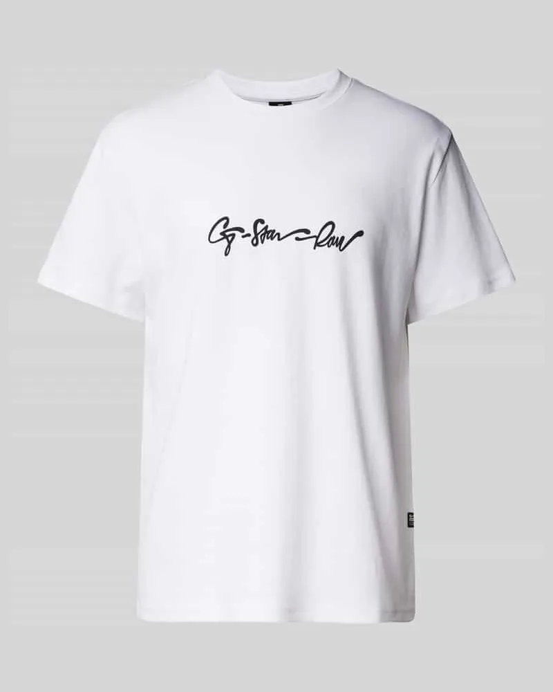 G-STAR RAW T-Shirt mit Label-Print 