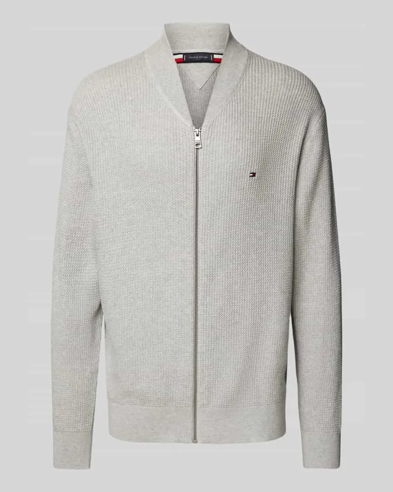 Tommy Hilfiger Regular Fit Strickjacke mit Reißverschluss 