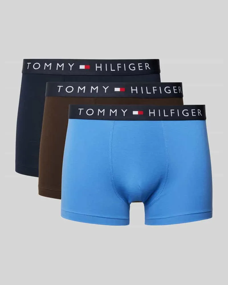 Tommy Hilfiger Trunks mit elastischem Logo-Bund im 3er-Pack 