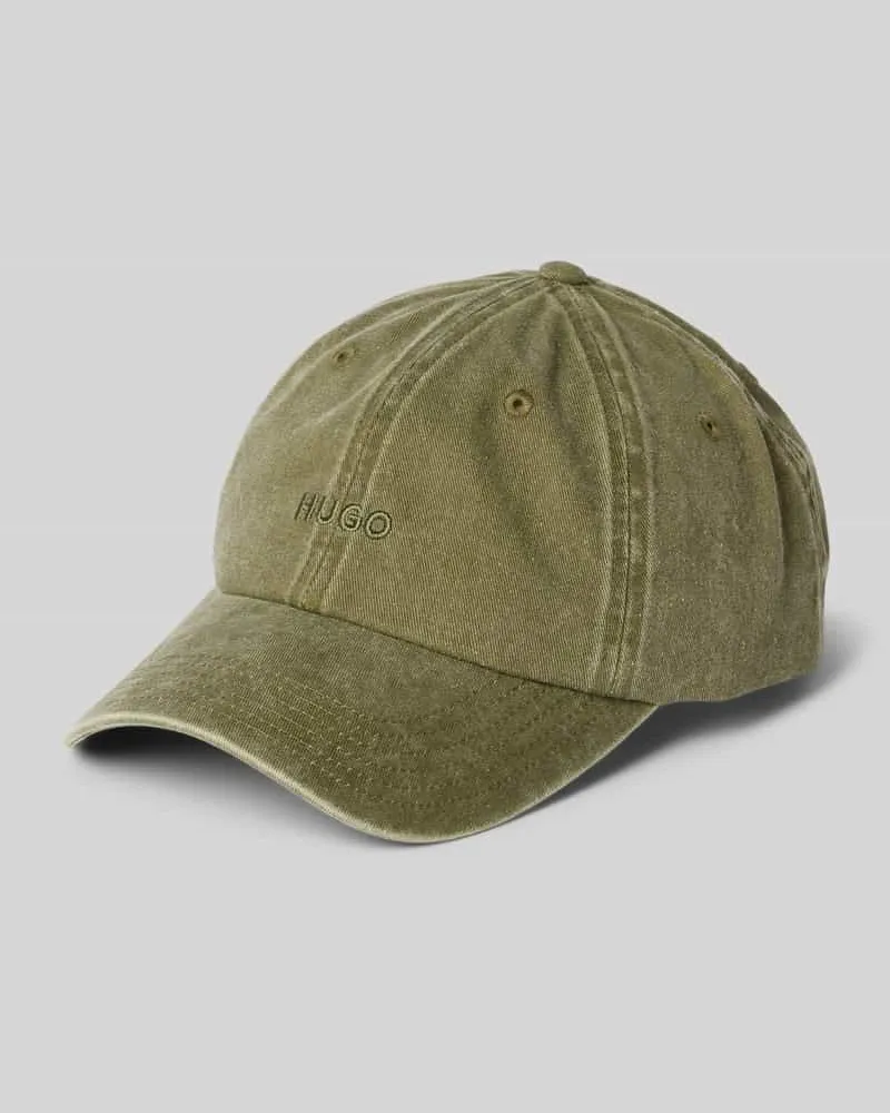 HUGO BOSS Basecap mit Label-Stitching Modell 'Mett Gruen