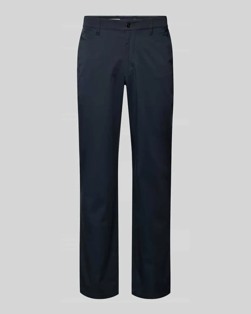 Christian Berg Chino mit Eingrifftaschen Marine