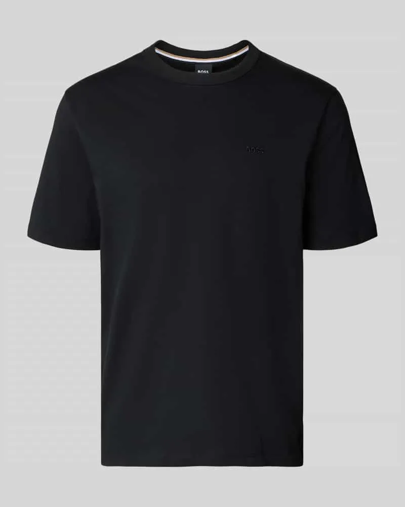 HUGO BOSS Regular Fit T-Shirt aus reiner Baumwolle Modell 'H-TAUT 15 Black
