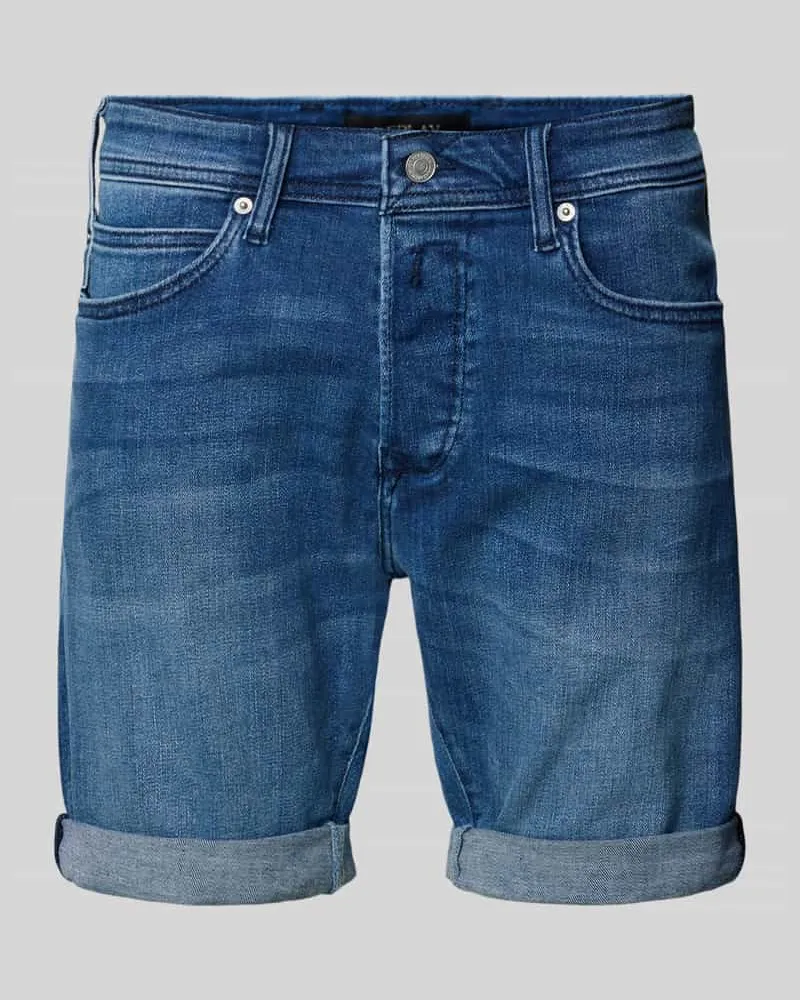 Replay Tapered Fit Jeansshorts mit Knopfleiste 