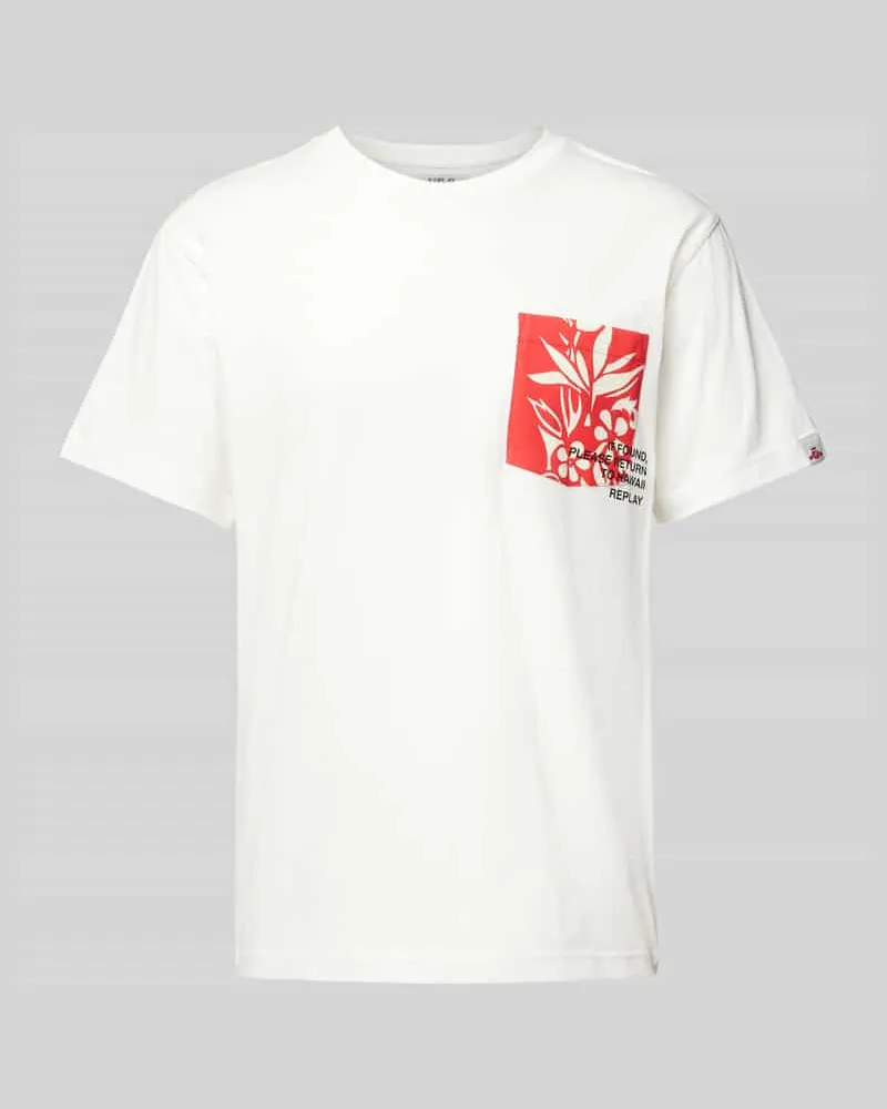 Replay T-Shirt mit Brusttasche 