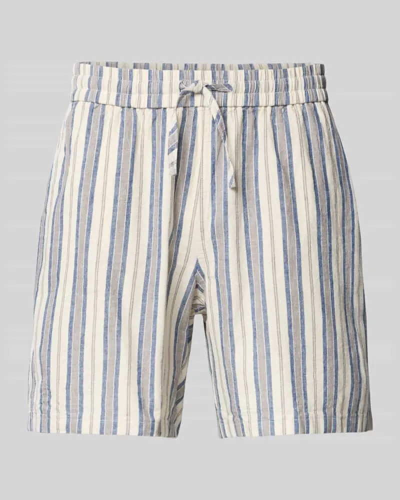 forét Regular Fit Bermuda mit Leinen-Anteil Modell 'Serene 