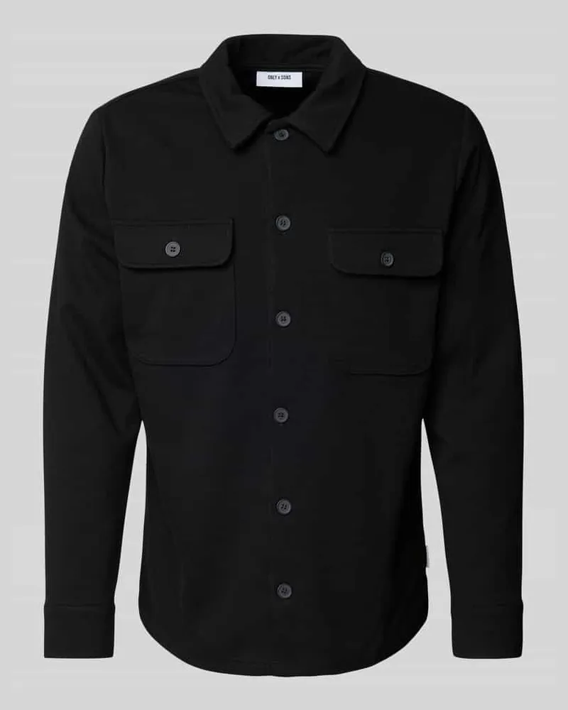 Only & Sons Freizeithemd mit Knopfleiste Modell 'NEWKODYL 