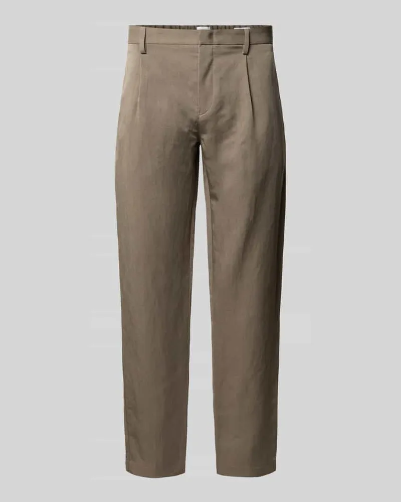 Roy Robson Slim Fit Hose mit Gesäßtaschen Taupe