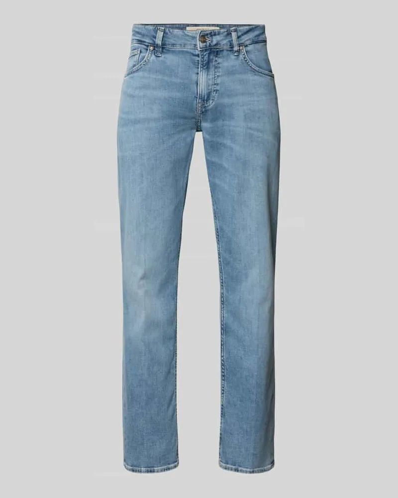 Guess Straight Leg Jeans im 5-Pocket-Design Modell 'ANGELS Hellblau