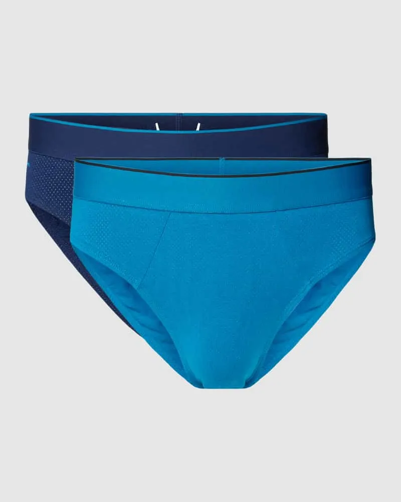 Sloggi Slip mit Allover-Muster im 2er-Pack Modell 'EVER AIRY Blau