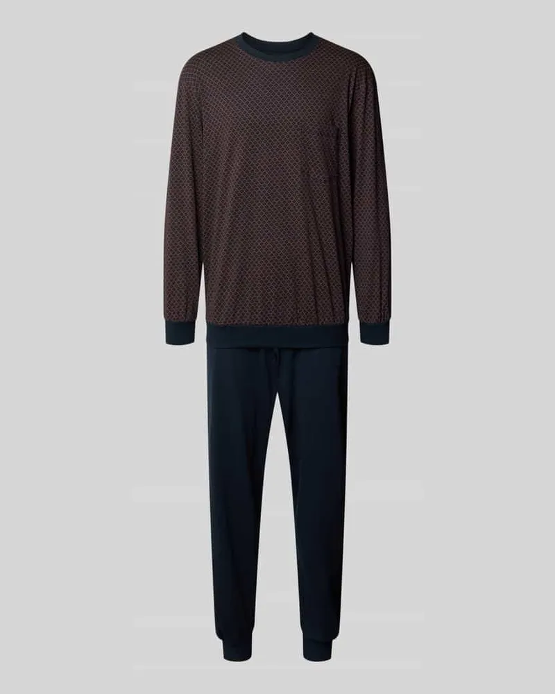 Schiesser Pyjama in minimalistischem Design Hazel