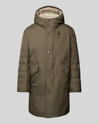 Blauer Parka mit Kapuze Modell 'FALCON Oliv