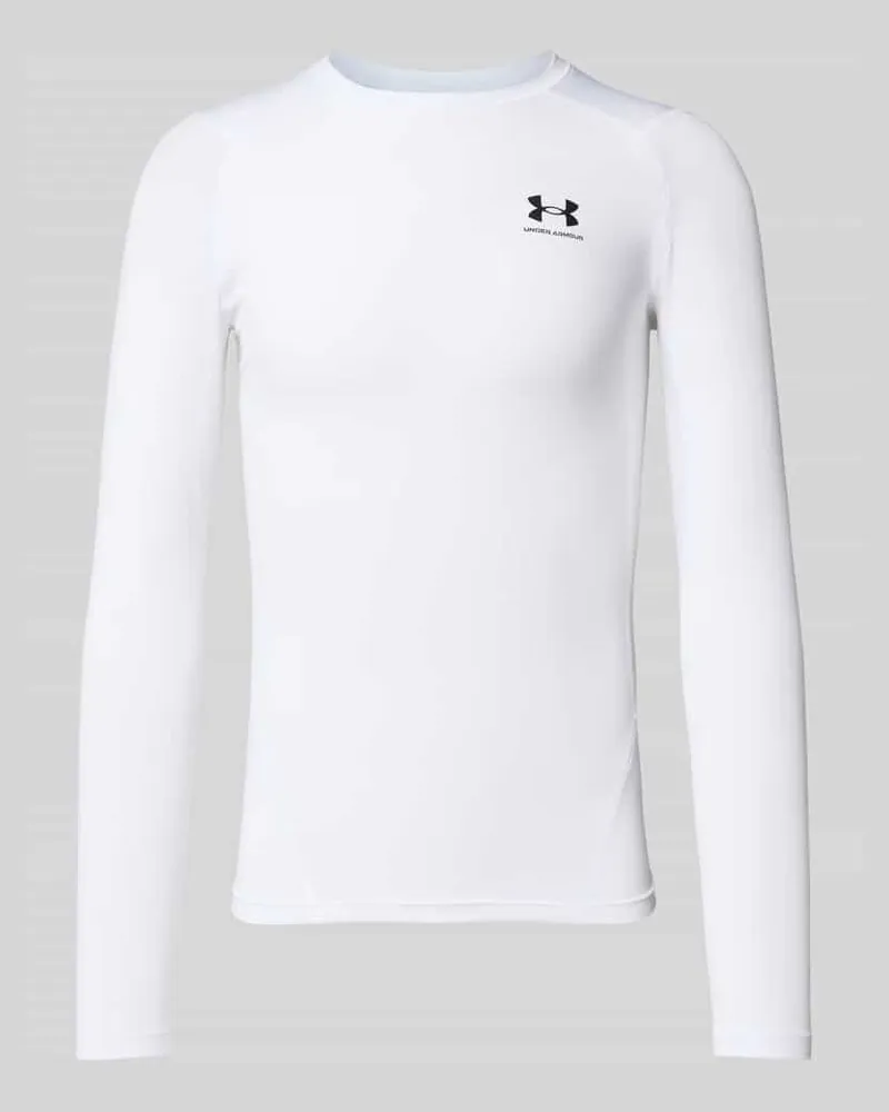 Under Armour Longsleeve mit Rundhalsausschnitt und Logo Weiss