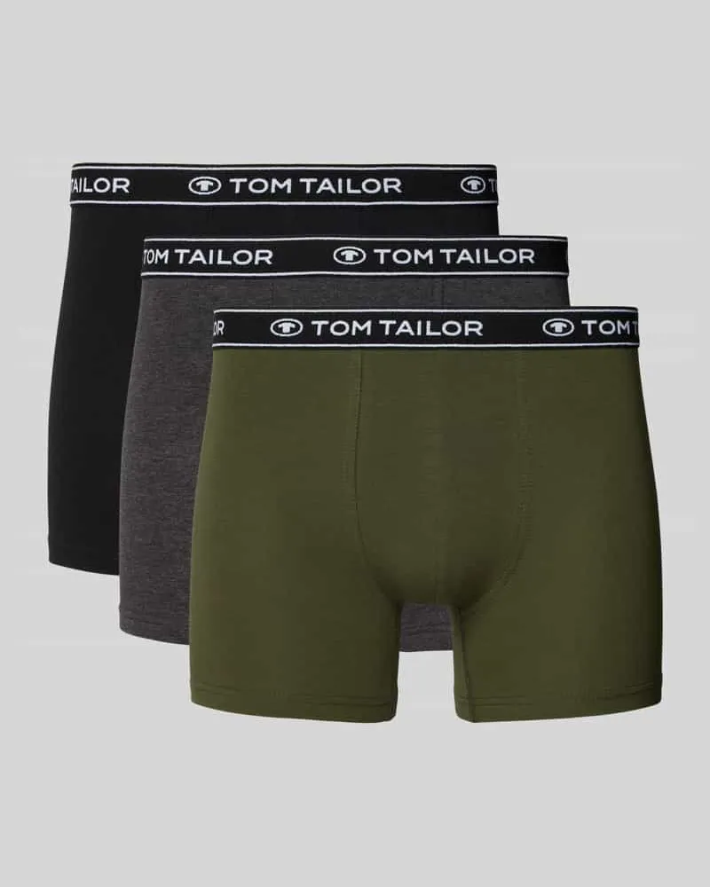 Tom Tailor Slim Fit Trunks aus Baumwoll-Elasthan-Mix 