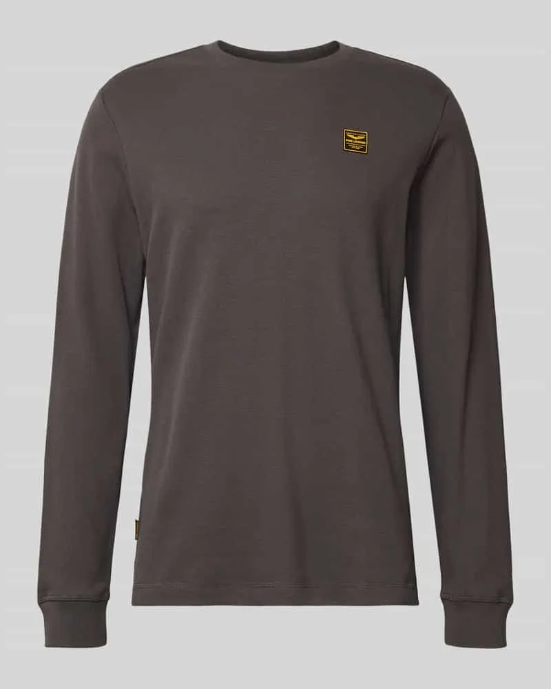 PME Legend Longsleeve mit Label-Detail Graphit